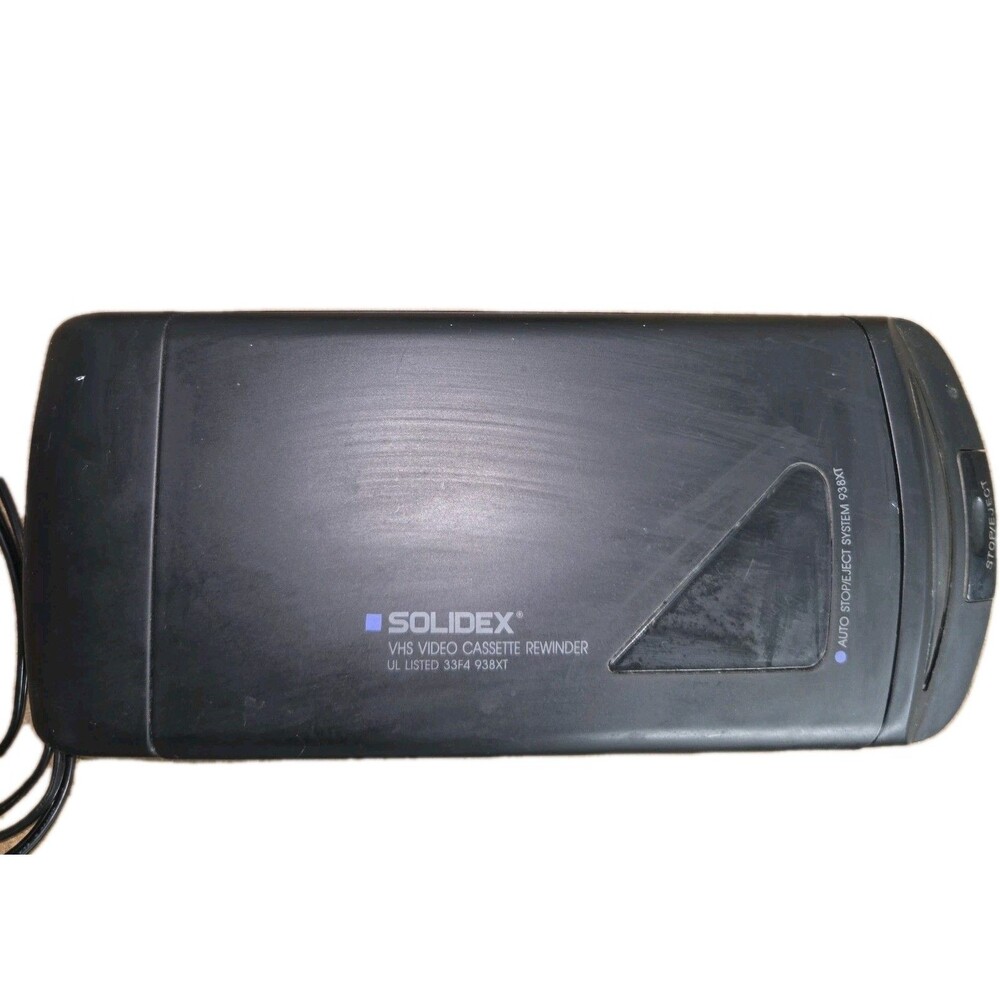 Vintage Solidex Model 938XT VHS Video Cassette Rewinder